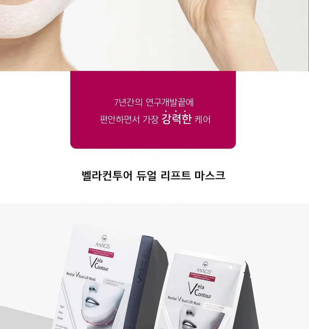 [브이라인/리프팅 패치] 아나시스 벨라컨투어 듀얼리프트마스크 5매 상세페이지 4